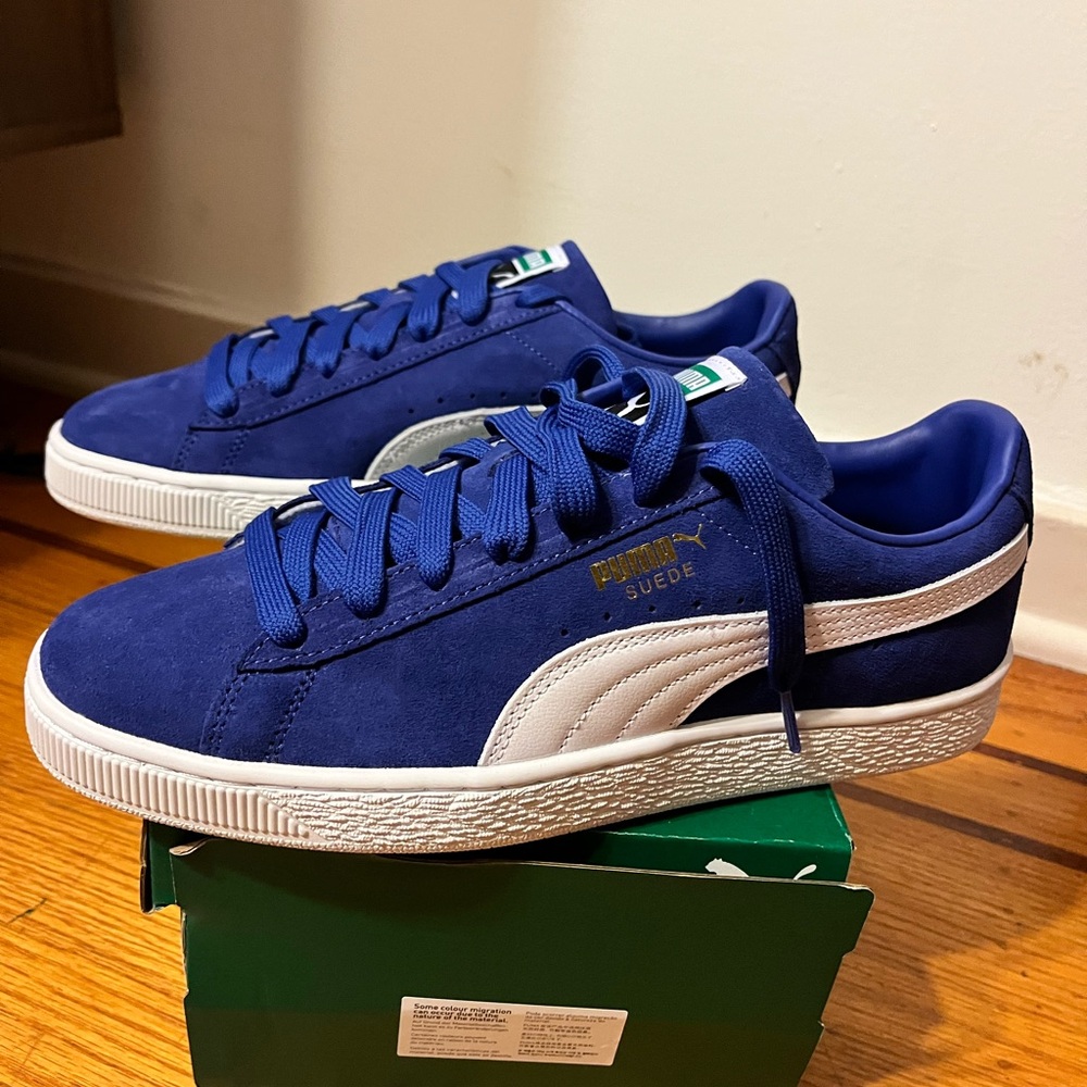 Puma Classic Lapis Lazuli Suede Sneakers